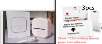 Portable Mini Thermal Label Printer Home Photo Printer Student Wrong Question Printer Bluetooth-compatible Mini Label Printer Price Tag-c