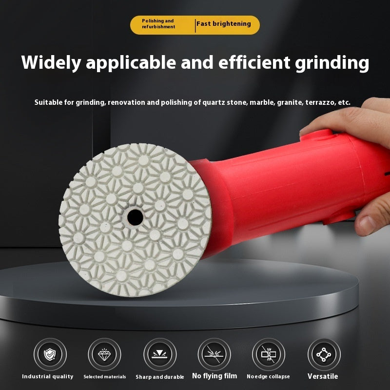 4-inch Four-step Water Miller Diamond Polishing Pads Grinding Polishing Pad