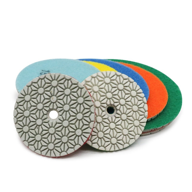 4-inch Four-step Water Miller Diamond Polishing Pads Grinding Polishing Pad