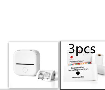 Portable Mini Thermal Label Printer Home Photo Printer Student Wrong Question Printer Bluetooth-compatible Mini Label Printer Price Tag-c