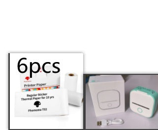 Portable Mini Thermal Label Printer Home Photo Printer Student Wrong Question Printer Bluetooth-compatible Mini Label Printer Price Tag-c