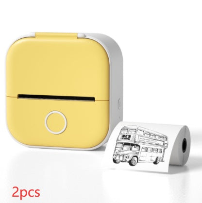 Portable Mini Thermal Label Printer Home Photo Printer Student Wrong Question Printer Bluetooth-compatible Mini Label Printer Price Tag-c