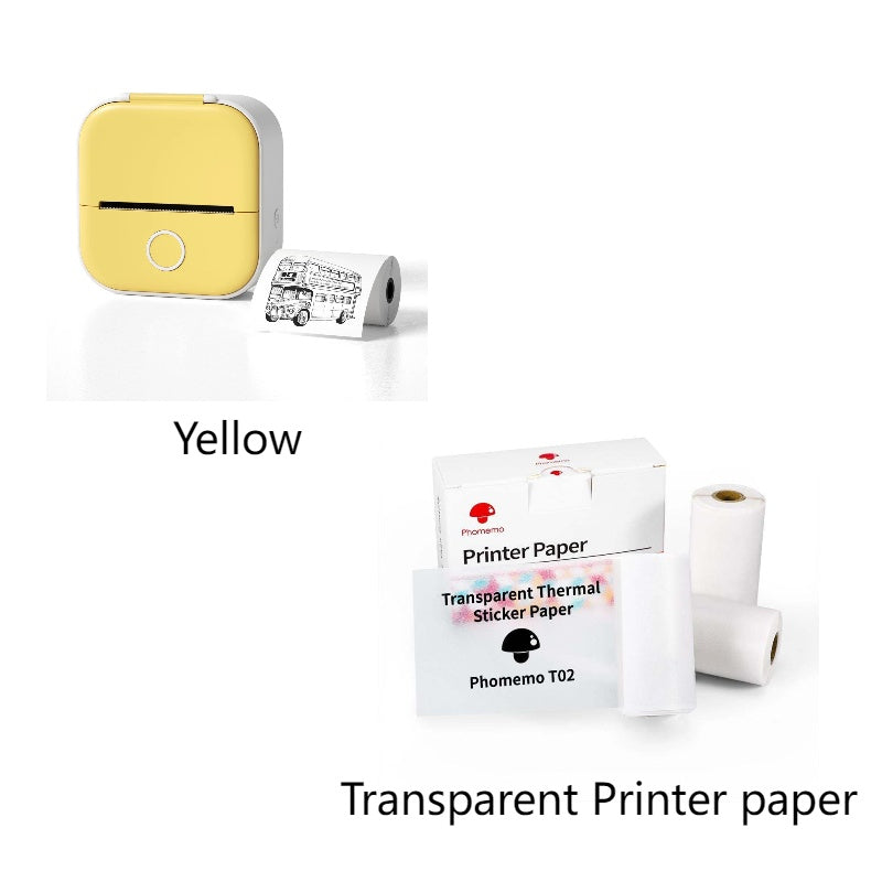 Portable Mini Thermal Label Printer Home Photo Printer Student Wrong Question Printer Bluetooth-compatible Mini Label Printer Price Tag-c