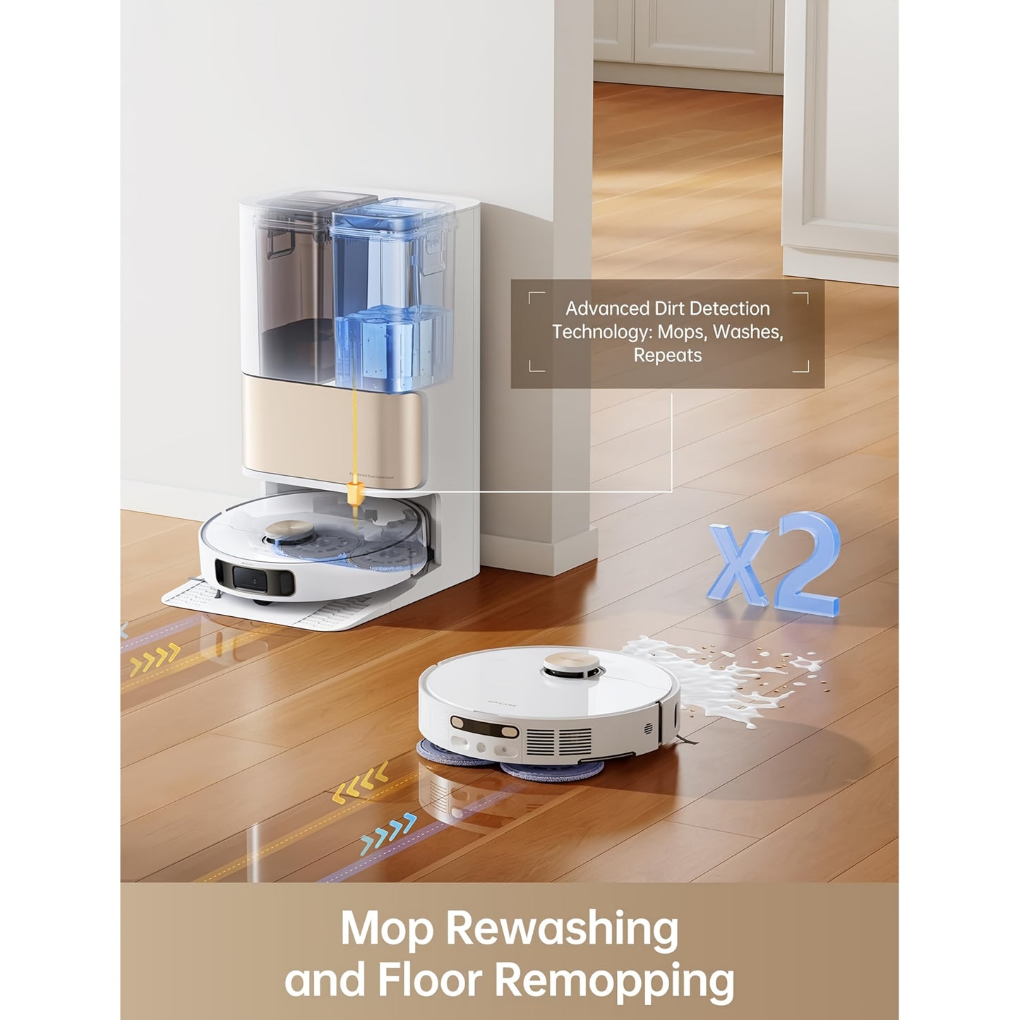 Dreame L10s Pro Ultra Heat Robot Vacuum and Mop Combo with 7000Pa Powerful Suction, AI Navigation & Obstacle avoidance, Auto-Cleaning System, 136°F Hot Mop, Wi-Fi/Wireless, for Hard Floors, Carpets, Pet Hair - Compatible wit