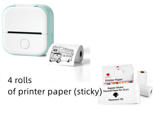 Portable Mini Thermal Label Printer Home Photo Printer Student Wrong Question Printer Bluetooth-compatible Mini Label Printer Price Tag-c
