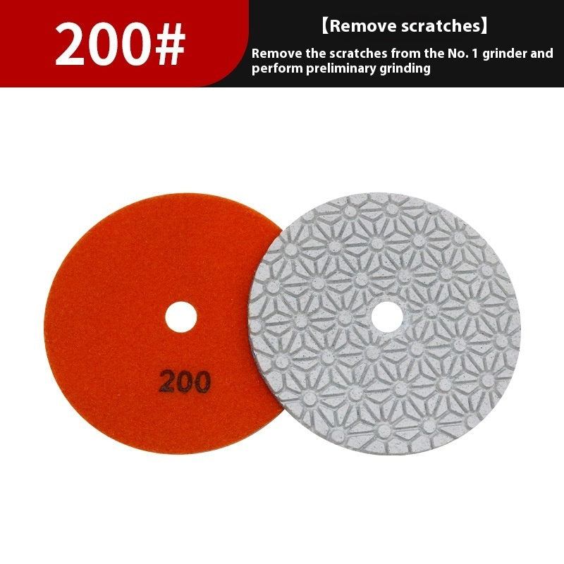 4-inch Four-step Water Miller Diamond Polishing Pads Grinding Polishing Pad
