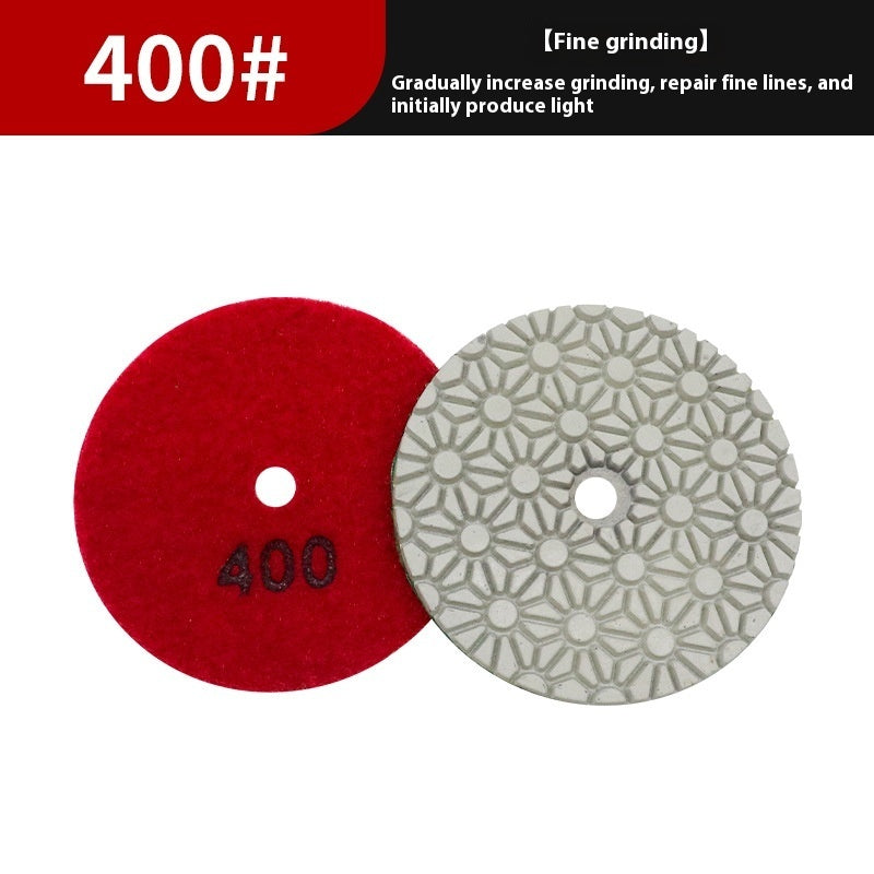 4-inch Four-step Water Miller Diamond Polishing Pads Grinding Polishing Pad