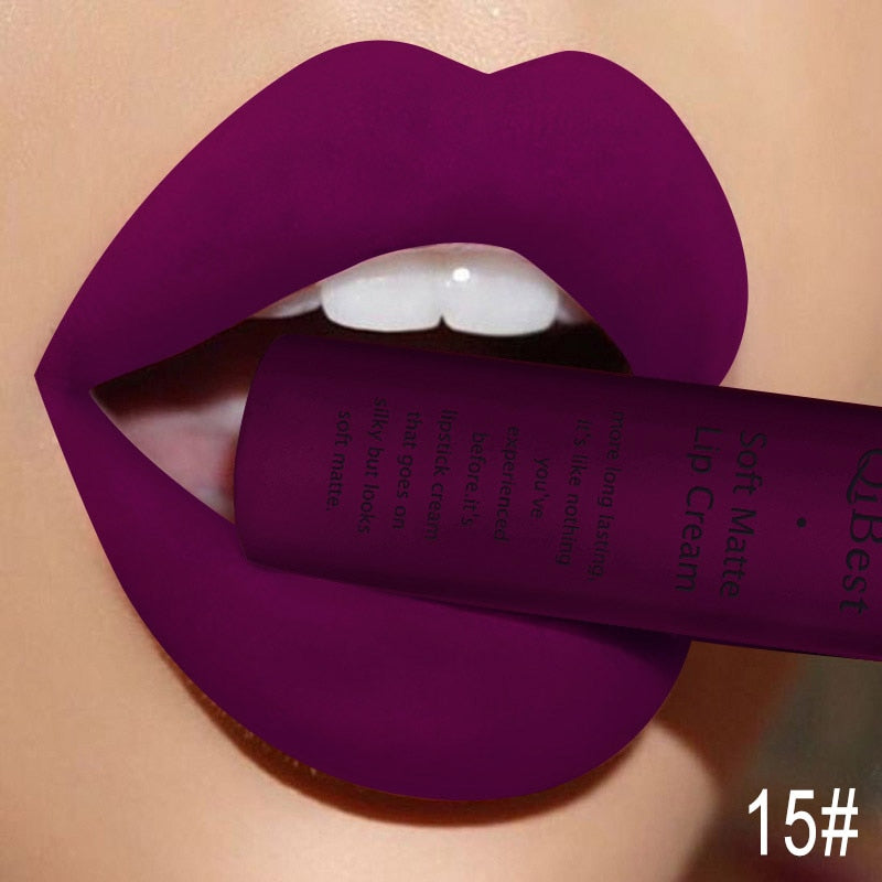 Matte Liquid Lipstick Waterproof Long Lasting Velvet Mate Nude Red Lip Gloss Lint Tube Makeup Cosmetic Lipsticks Lip gloss