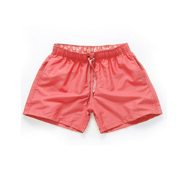 Men Summer Casual Shorts Quick Drying Fitness Short homme Beach Shorts Men Women Boardshorts Elastic Waist Solid gym Clothing