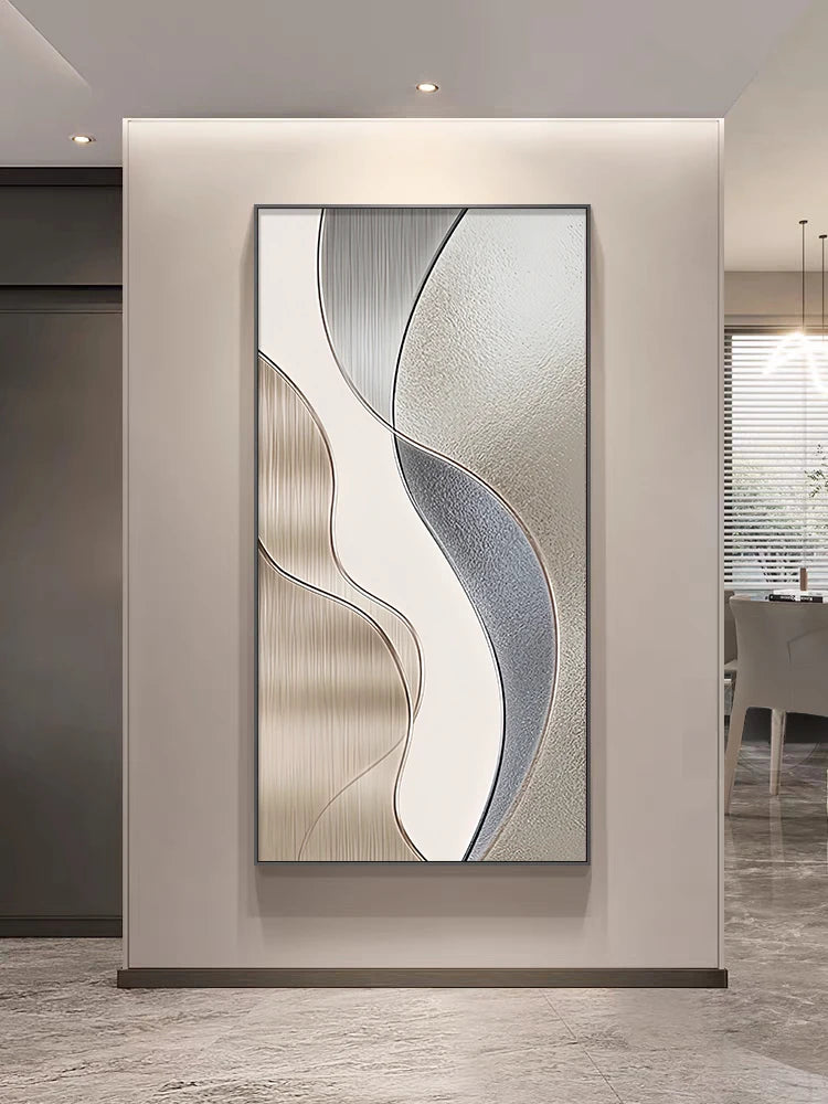 Entrance Foyer Decoration Painting Light Luxury High-end Ornament Led Room Light Interior Wall Lamp Home Decoration Item Picture