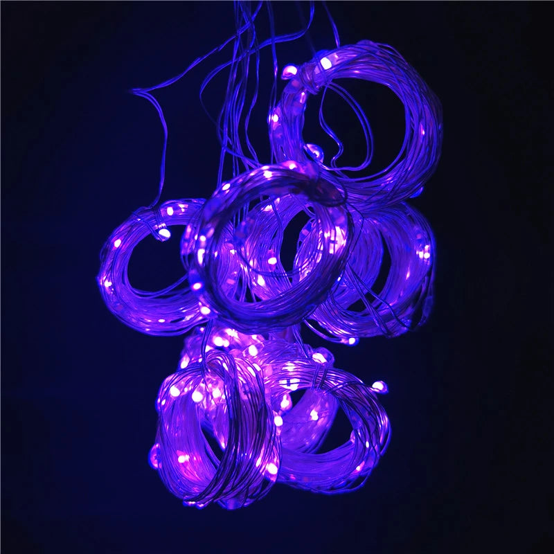 3M/6M LED Garland Curtain Lights 8 Modes USB Remote Control Fairy Lights String Wedding Christmas Decor for Home Bedroom Lamp