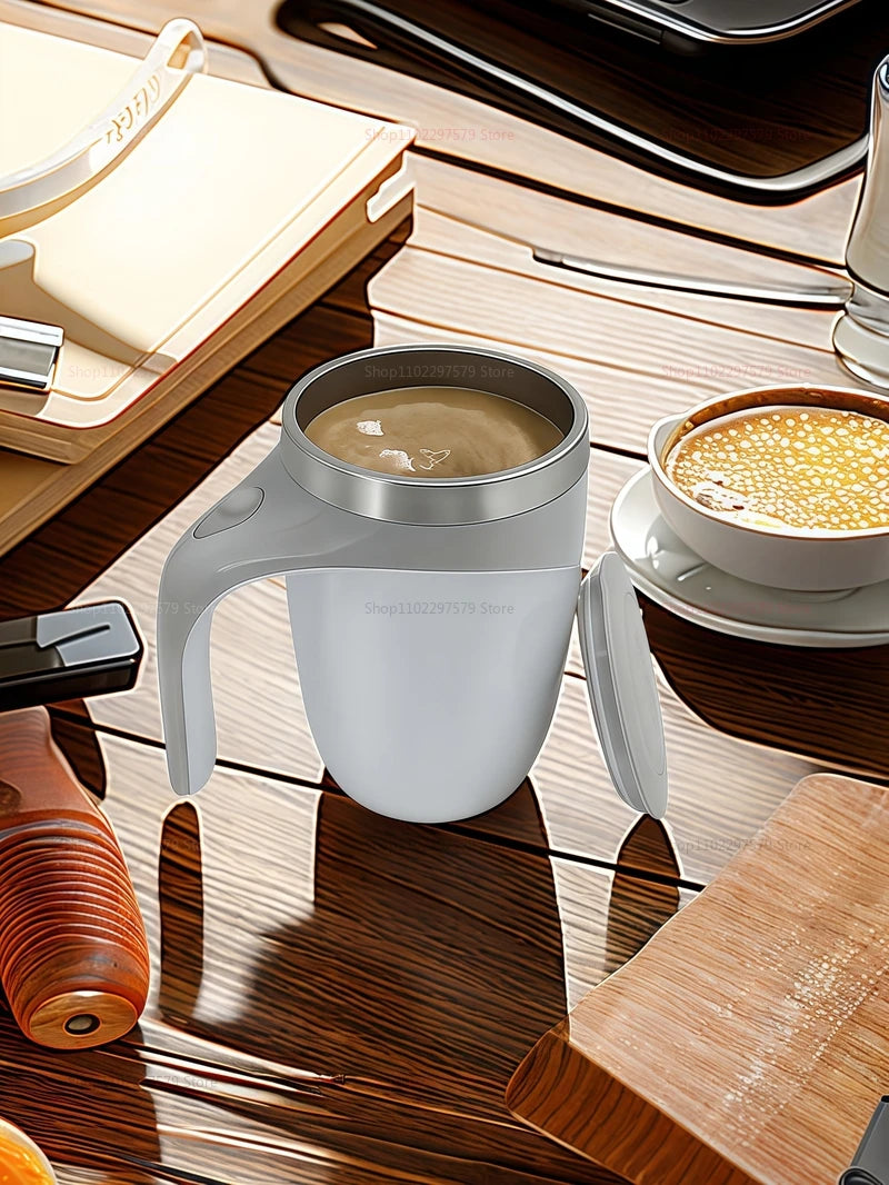 Portable Automatic Mixing Cup 304 Stainless Steel Self Stirring Magnetic Mug Rechargeable Electric Blender For Coffee Milk Tea