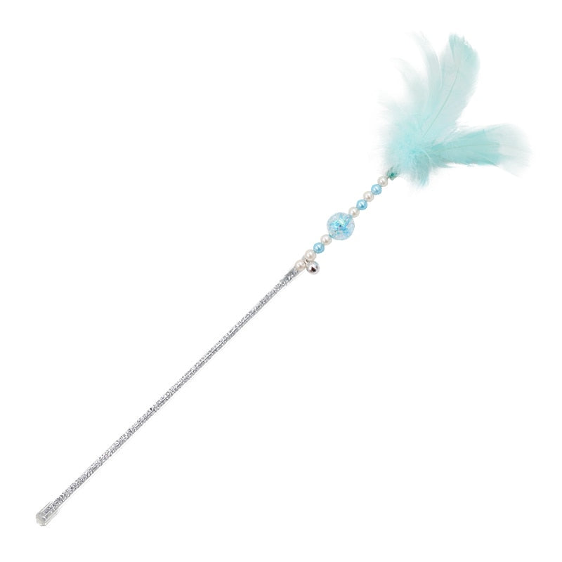 Simulation Bird Interactive Cat Stick Toy with Suction Cup Funny Feather Bird for Kitten Play Chase Exercise Cat Toys Supplies