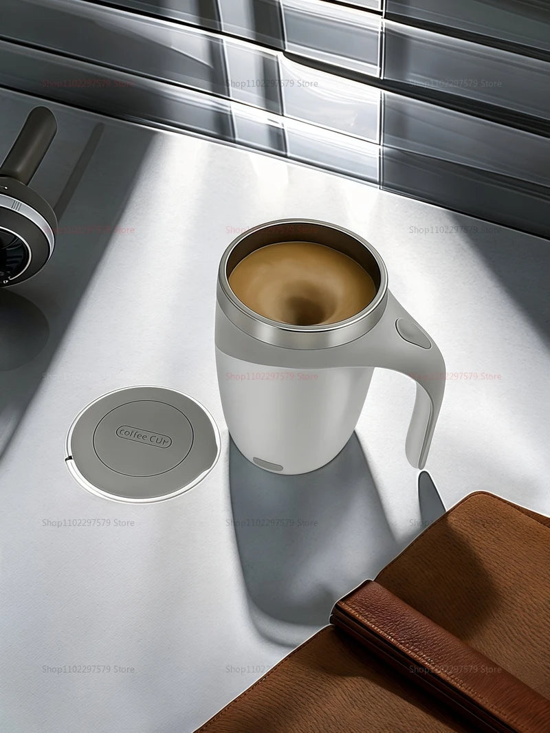 Portable Automatic Mixing Cup 304 Stainless Steel Self Stirring Magnetic Mug Rechargeable Electric Blender For Coffee Milk Tea