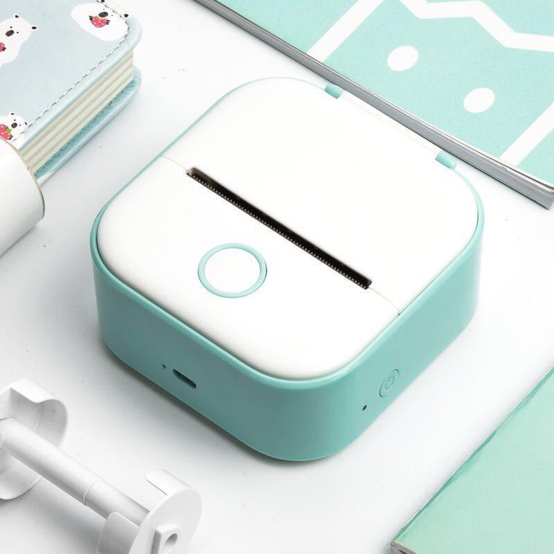Portable Mini Thermal Label Printer Home Photo Printer Student Wrong Question Printer Bluetooth-compatible Mini Label Printer Price Tag-c