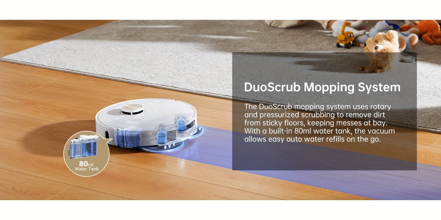 Dreame L10s Pro Ultra Heat Robot Vacuum and Mop Combo with 7000Pa Powerful Suction, AI Navigation & Obstacle avoidance, Auto-Cleaning System, 136°F Hot Mop, Wi-Fi/Wireless, for Hard Floors, Carpets, Pet Hair - Compatible wit