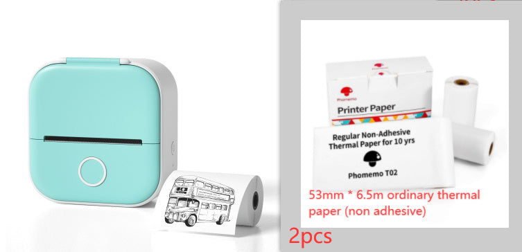 Portable Mini Thermal Label Printer Home Photo Printer Student Wrong Question Printer Bluetooth-compatible Mini Label Printer Price Tag-c