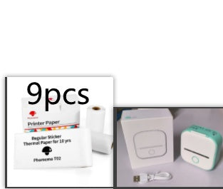 Portable Mini Thermal Label Printer Home Photo Printer Student Wrong Question Printer Bluetooth-compatible Mini Label Printer Price Tag-c