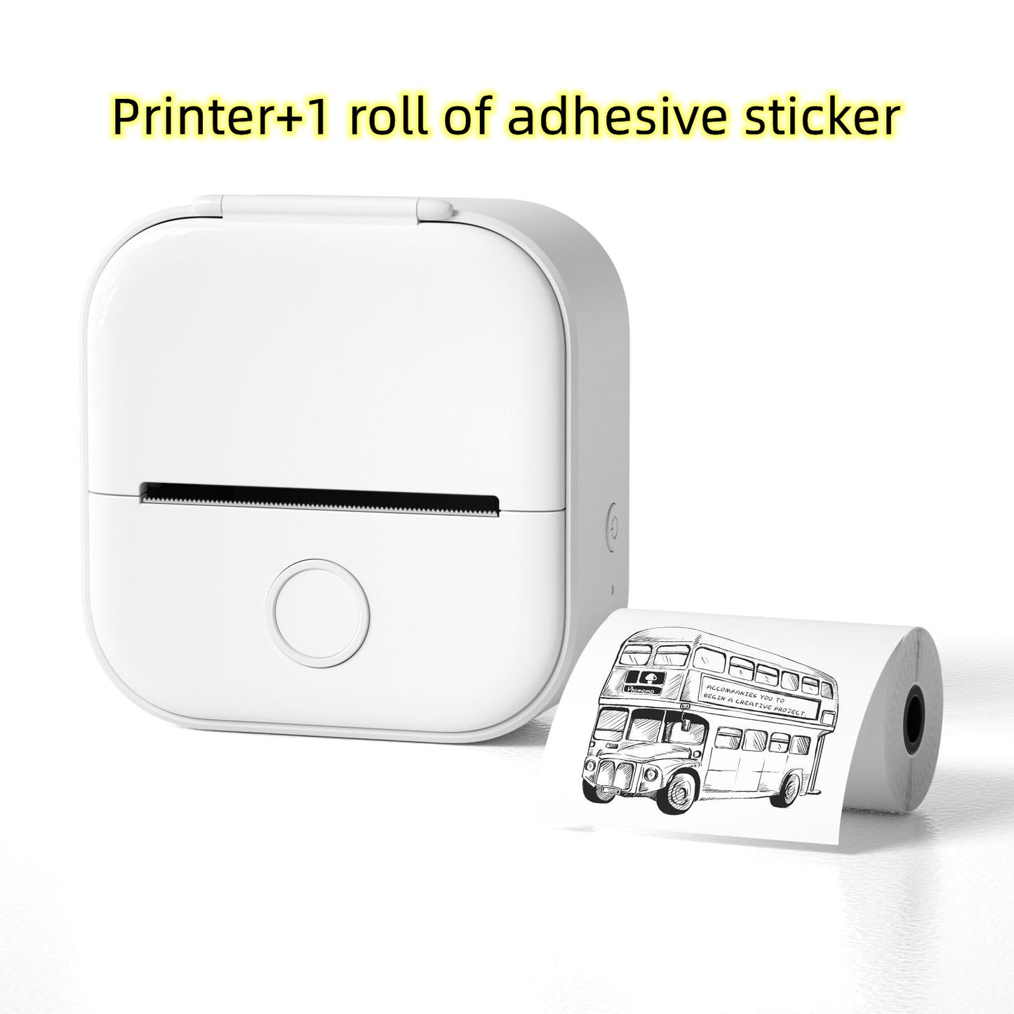 Portable Mini Thermal Label Printer Home Photo Printer Student Wrong Question Printer Bluetooth-compatible Mini Label Printer Price Tag-c