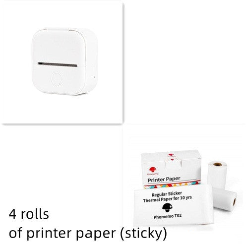 Portable Mini Thermal Label Printer Home Photo Printer Student Wrong Question Printer Bluetooth-compatible Mini Label Printer Price Tag-c