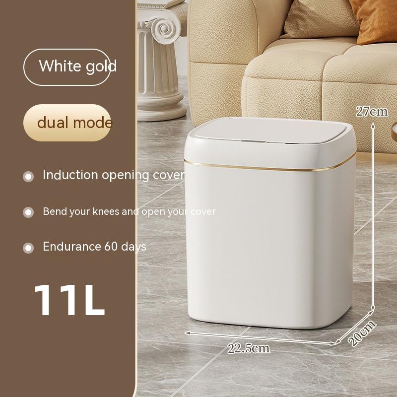 Smart Trash Can With Lid For Bedroom And Living Room Kitchen Storage Box Trash Can Induction Small Car Box Automatic Smart Dustbin Smart Trash Bin-c