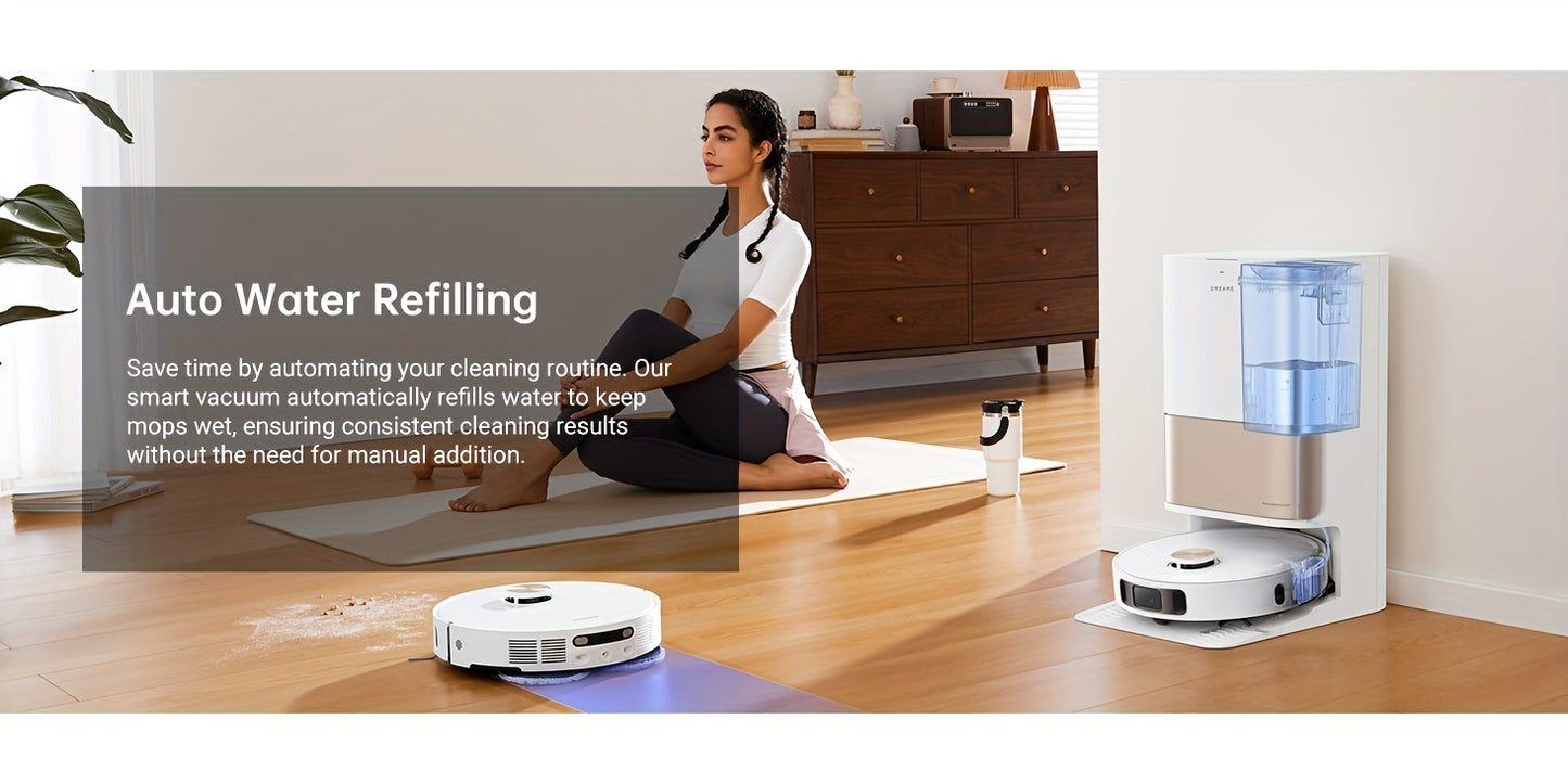 Dreame L10s Pro Ultra Heat Robot Vacuum and Mop Combo with 7000Pa Powerful Suction, AI Navigation & Obstacle avoidance, Auto-Cleaning System, 136°F Hot Mop, Wi-Fi/Wireless, for Hard Floors, Carpets, Pet Hair - Compatible wit