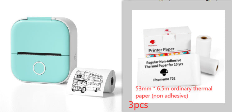 Portable Mini Thermal Label Printer Home Photo Printer Student Wrong Question Printer Bluetooth-compatible Mini Label Printer Price Tag-c