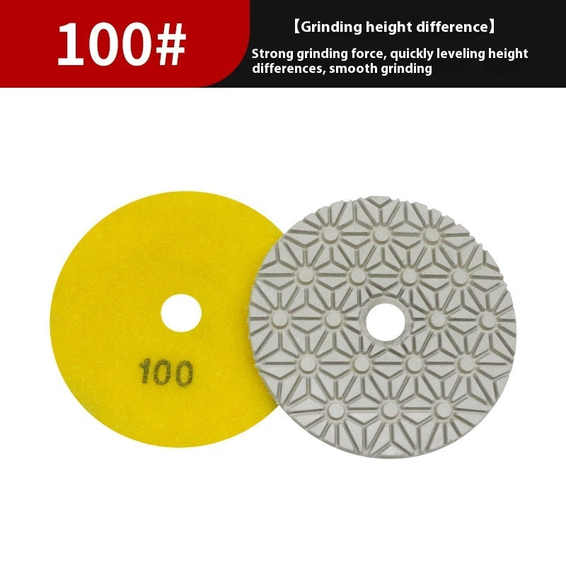 4-inch Four-step Water Miller Diamond Polishing Pads Grinding Polishing Pad