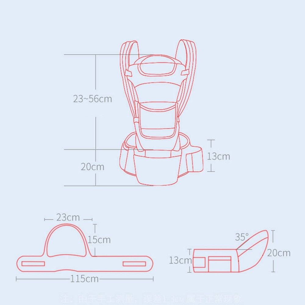 3 In 1 Baby Carrier Ergonomic Infant Kid Baby Hipseat Sling Kangaroo Baby Wrap Carrier