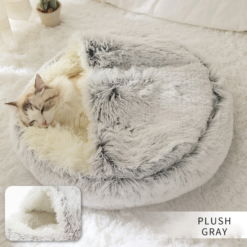 Pets Round Cat Beds House Soft Long Plush Best Pet Dog Bed For Dogs Basket Pet Cushion Cat Bed Cat Mat Animals Sleeping Sofa