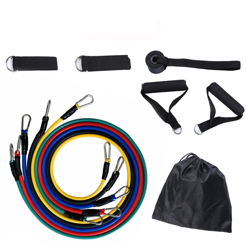 11 Piece Set Of Resistance Band Suit