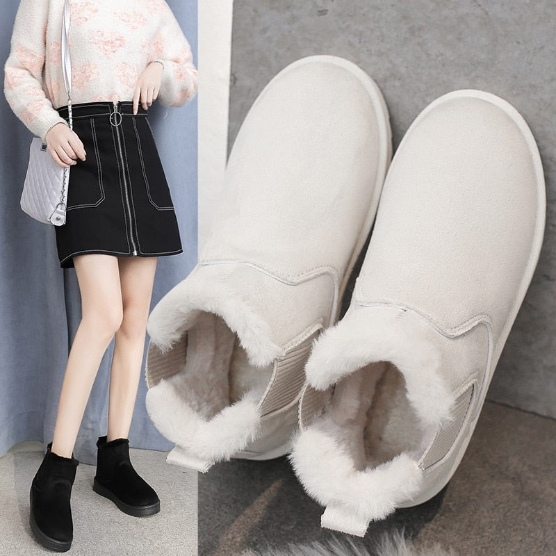 2023 New Women Boots Thickening Plus Velvet Winter Fashion Warm Short Boots Cotton Shoes Women'S Snow Boots Winter Boots