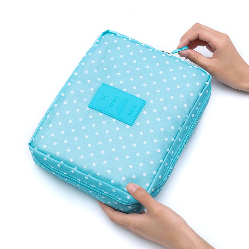 Women Travel Organization Beauty Cosmetic Make up Storage Handbag