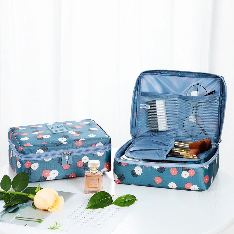 Women Travel Organization Beauty Cosmetic Make up Storage Handbag