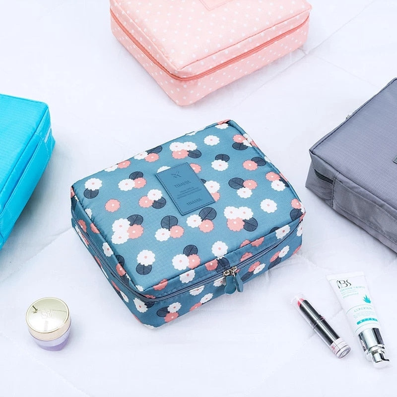 Women Travel Organization Beauty Cosmetic Make up Storage Handbag