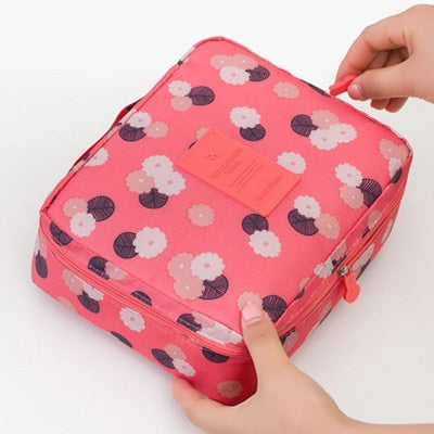 Women Travel Organization Beauty Cosmetic Make up Storage Handbag