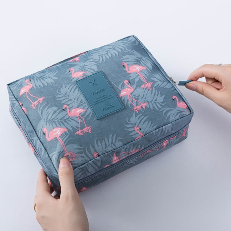 Women Travel Organization Beauty Cosmetic Make up Storage Handbag