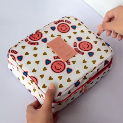 Women Travel Organization Beauty Cosmetic Make up Storage Handbag