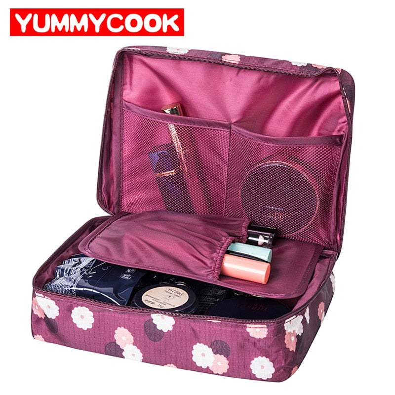Women Travel Organization Beauty Cosmetic Make up Storage Handbag