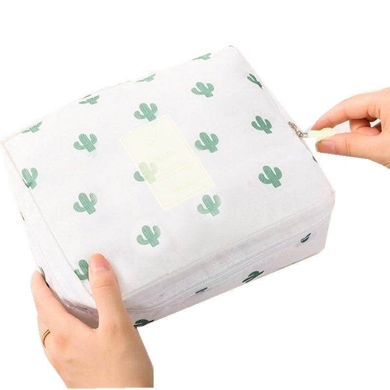 Women Travel Organization Beauty Cosmetic Make up Storage Handbag