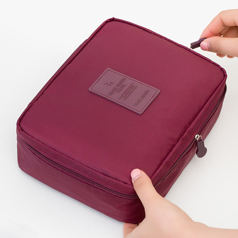 Women Travel Organization Beauty Cosmetic Make up Storage Handbag