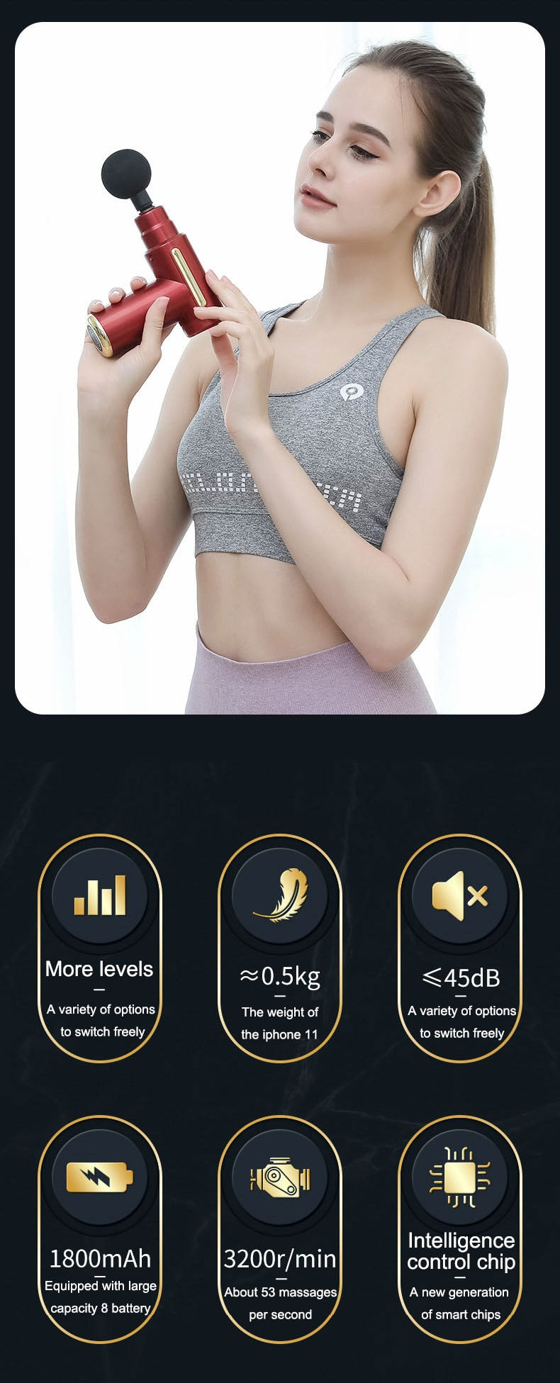 Deep Tissue Percussion Muscle Massager