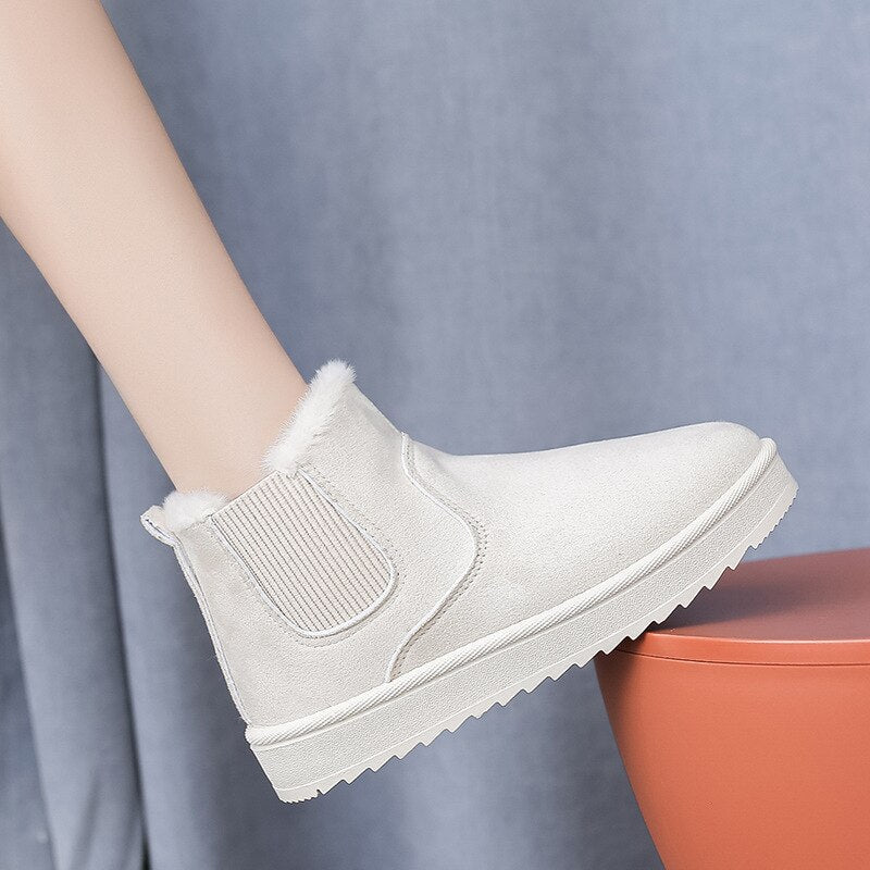 2023 New Women Boots Thickening Plus Velvet Winter Fashion Warm Short Boots Cotton Shoes Women'S Snow Boots Winter Boots