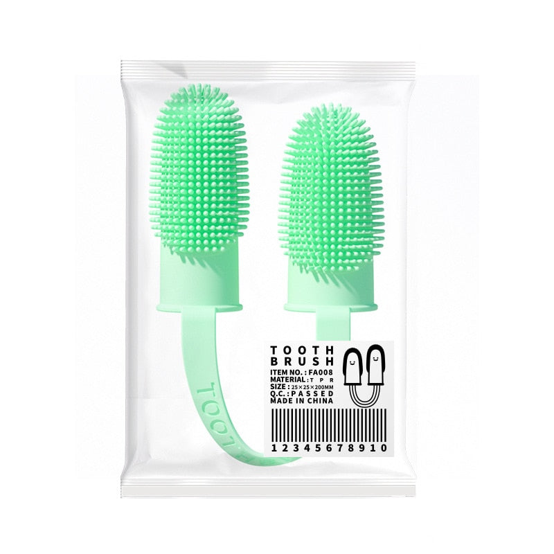 Dog Super Soft Pet Finger Toothbrush Teeth Cleaning Bad Breath