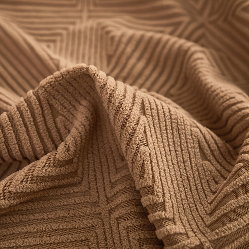 [Modern Sofa Cover] Thickened Modern Elastic 1pc Sofa Cover | Universal Four-Season Protector, 160g/m², Machine Washable, T-cushion Design, Polyester and Spandex Blend, with Elastic-band Closure