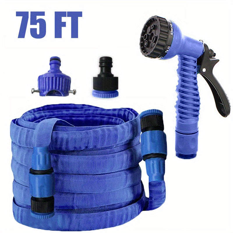 25/ 50/ 75/ 100/ 125/ 150ft Garden Hose, Kink Resistant, Plastic Water Hose for RV, Boat, Camping, Tree Care and Watering - Four Seasons Outdoor Use, Garden Watering Hose | Easy-to-Store Hose | Durable Polyester Hose Seasonal