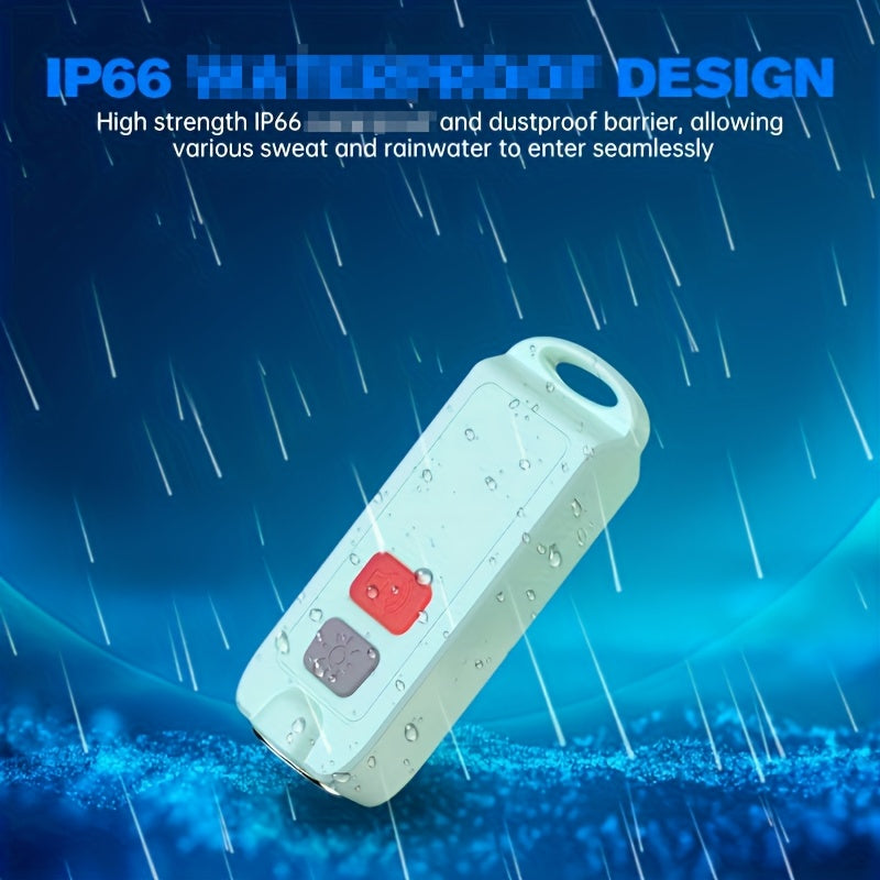 Emergency Safety Alarm Keychain with 130Db Sound, IP66 Rating, And USB Charging - Designed for Women And Seniors - Features a Bright Flashing LED Light