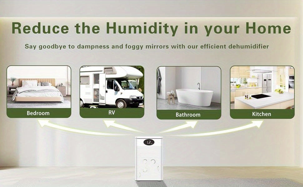 Small Dehumidifier for Home, Quiet 75oz Portable Dehumidifiers for Bedroom, Bathroom, Basement, RV with Sleep Mode, Timer, 7 LED Colors, Auto Shut-Off, Energy Efficient, Covers Up to 500 Sq.ft