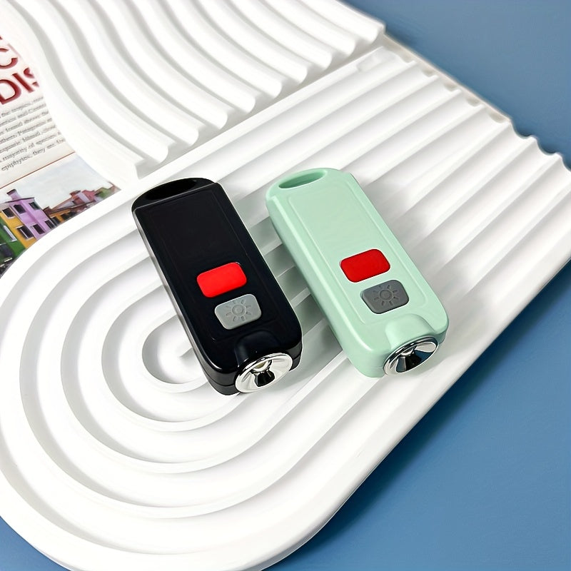 Emergency Safety Alarm Keychain with 130Db Sound, IP66 Rating, And USB Charging - Designed for Women And Seniors - Features a Bright Flashing LED Light