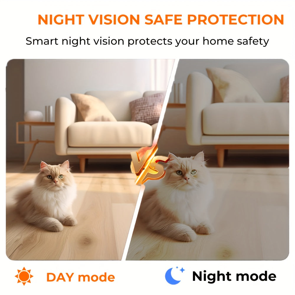 [Mini Security] Wireless Mini Security Camera | Night Vision, Motion Detection Alert, USB 2.4GHz Home WiFi, Pet & Vehicle Monitoring